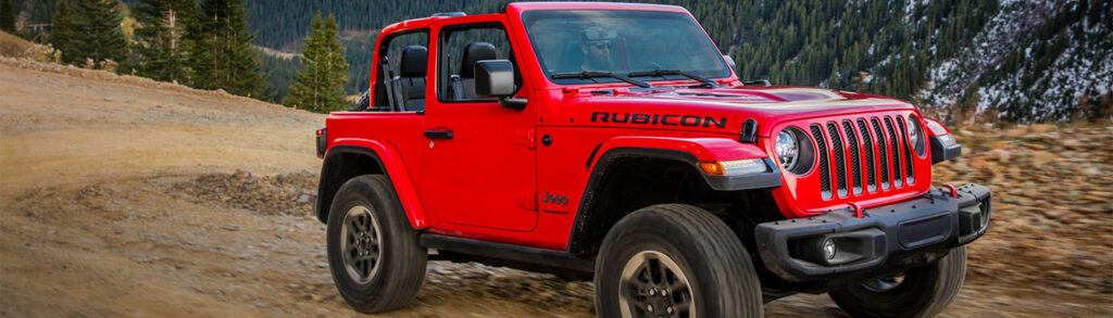 Red Jeep Wrangler